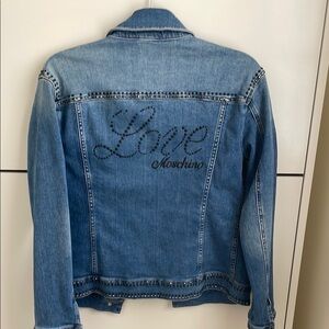 Love Moschino Blue Jean Jacket Classic Design